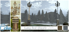 Echo - Victoria Park - Lamp Post - Frost - Style 3