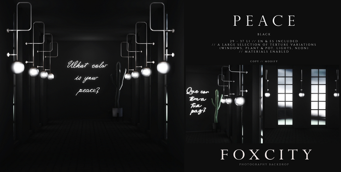 FOXCITY. Photo Booth - Peace (Black)