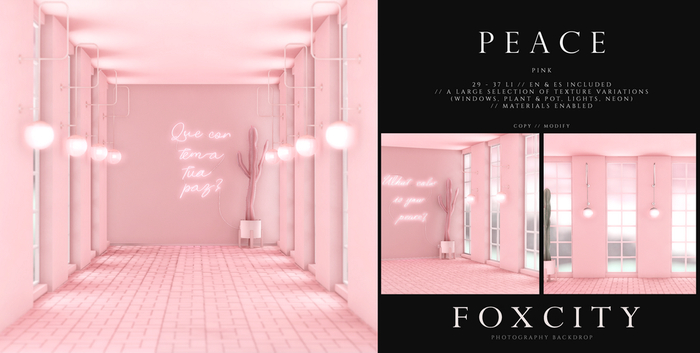 FOXCITY. Photo Booth - Peace (Pink)