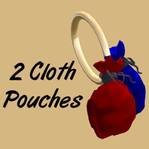 Cloth Pouches - Blue & Red