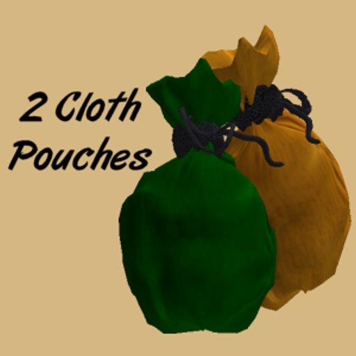Cloth Pouches - Green & Tan