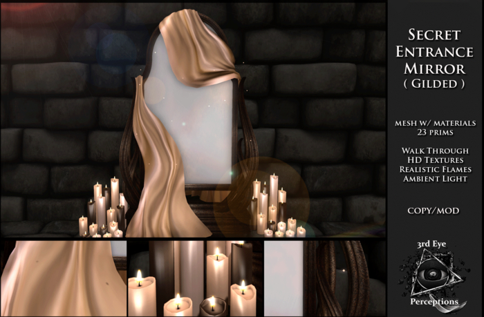 Hidden Entrance Mirror ( Gilded )