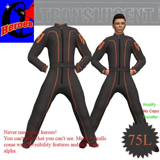 Heroes Costume Translucent