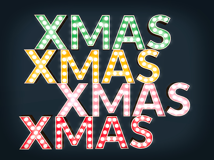 NinaLaure | Light Letters XMAS | Red