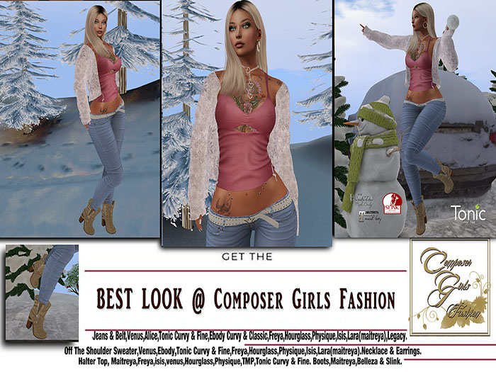 !CGF-*Snowflake* Blue Jeans Outfit