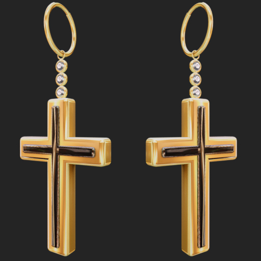 Cross earrings