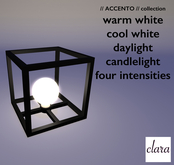 [DbC] //ACCENTO// Square Accent Table Lamp