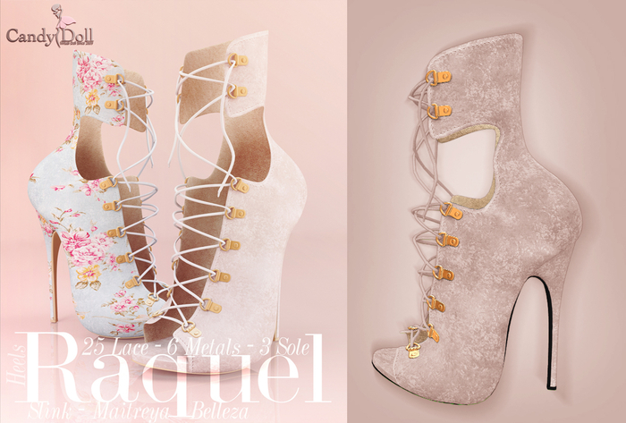 CandyDoll_ Raquel Heels Cream