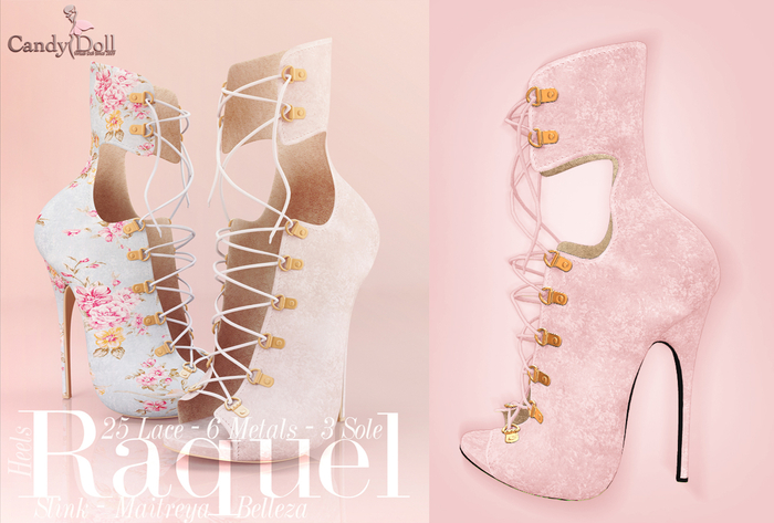 CandyDoll_ Raquel Heels Rose
