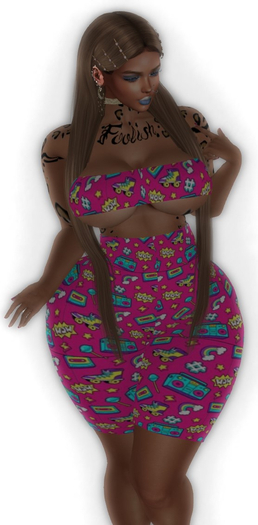 $Lalas Threads INITHIUM KUPRA PinkBoom shorts /top