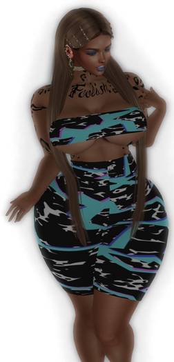 Lalas Threads INITHIUM KUPRA 80sRetroStrike shorts /top
