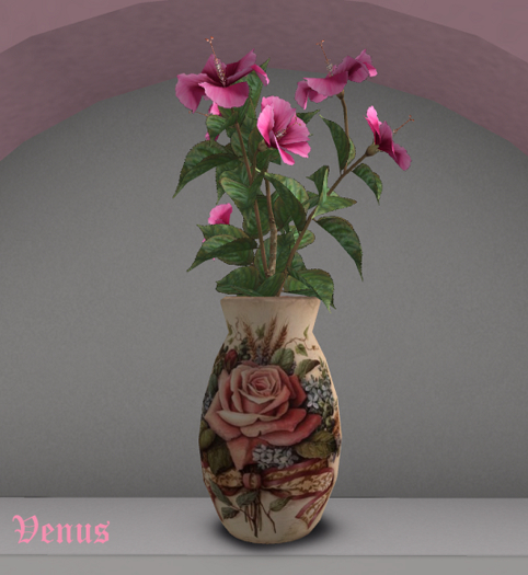 Mesh Flowers In Vase
