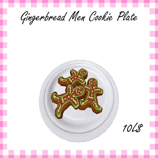 *Cuppy*Cakes* Gingerbread Men Cookie Plate
