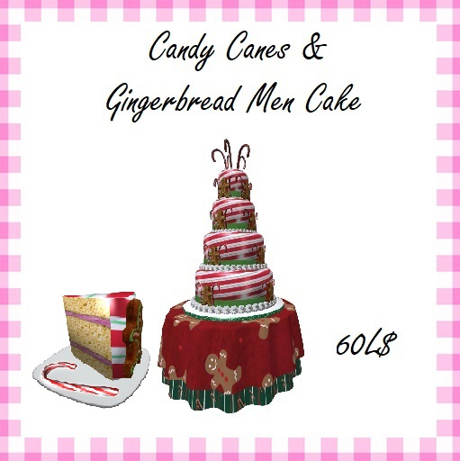 *Cuppy*Cakes* Candy Canes & Gingerbread Men Cake