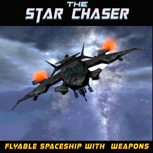 Second Life Marketplace - The Star Chaser - Pirate Style Spaceship with ...