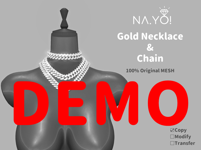 NA.YO! - Gold Necklace Chain & Choker DEMO