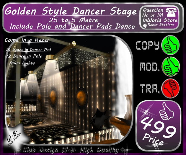 * Dancer Stage * Gold Style *
