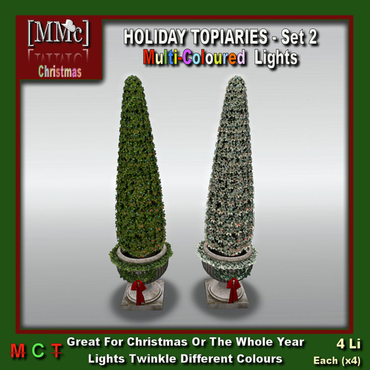 [MMc] Holiday  Topiaries 2 - Multi-Coloured
