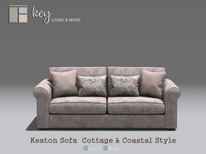 Keaton Sofa - Cottage and Coastal Style - PG