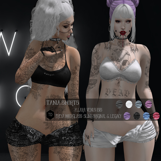 ::TD:: Tania Shorts  -  FATPACK / TEXT.HUD