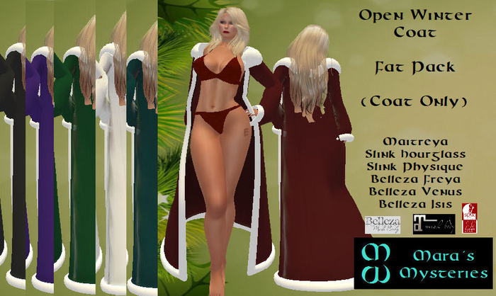 *MM* Open Winter Coat - Fat Pack