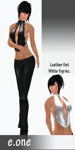 e.one Leather Set Black