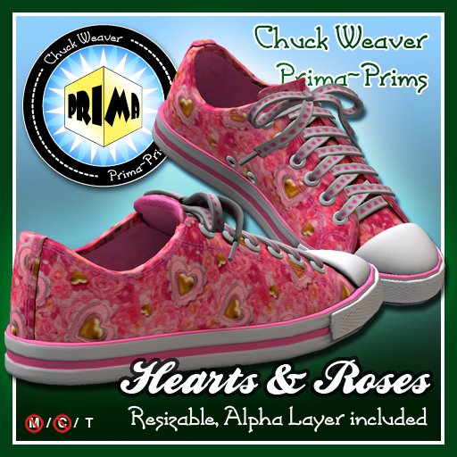 R(S)W Chucks - Hearts & Roses