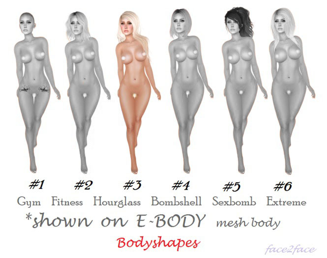 face2face BODY SHAPE #3 (mod, copy) for eBODY classic