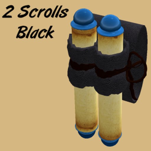 Scroll Parchment Holder - Black