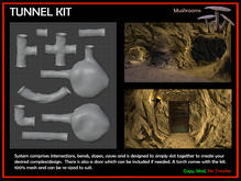 Cave & Tunnel System kit Boxed  - brown mushrooms