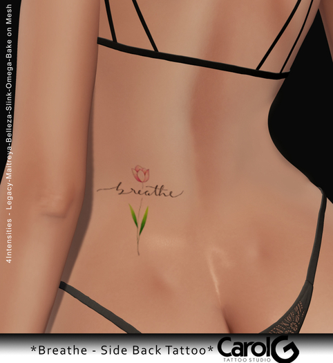 Breathe Side Back TaTToo [CAROL G]