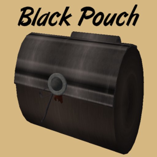 Belt Pouch Long - Black