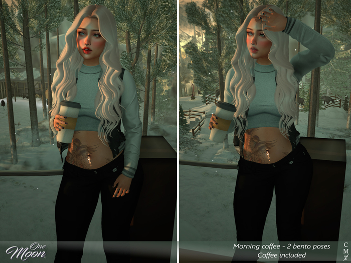 .::One Moon::. Morning coffee - 2 bento poses