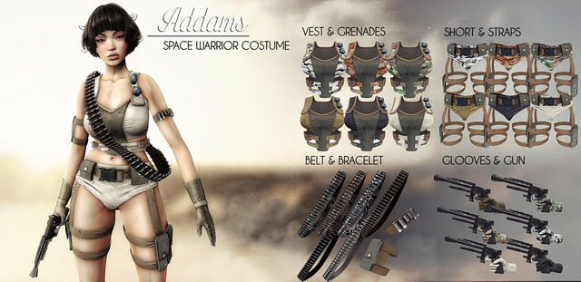 GACHA - Addams // Space Warrior - Vest // Beige // M // RARE