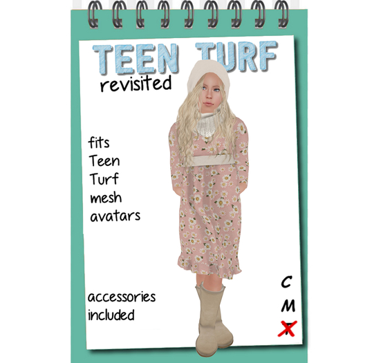Teen Turf Fall Flowers Dress Set