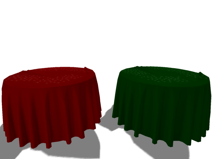 [AE] Home Decor -Round Party Table Red AND Green