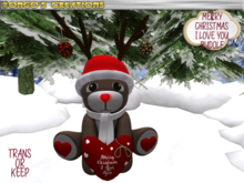 BMC2005 - ADORABLE GIFT FOR A LOVED ONE. MERRY CHRISTMAS I LOVE YOU RUDOLPH - WITH A FLASHING NOSE.