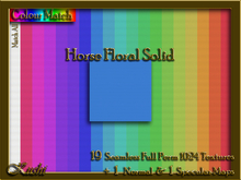 Horse Floral Solids Seamless Texture Set