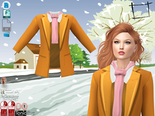 Dae Obj FBX For Winter Caban Jacket Coat Scarf Slink, Maitreya, Belleza, Tonic, Legacy, Voluptuous