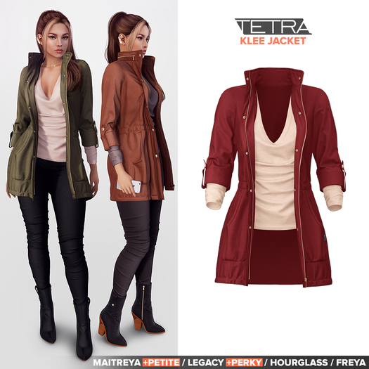 TETRA - Klee anorak jacket (Burgundy)