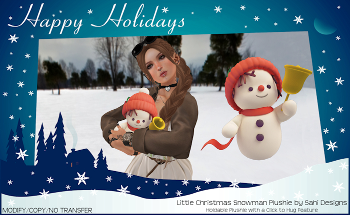 Little Christmas Snowman Plushie