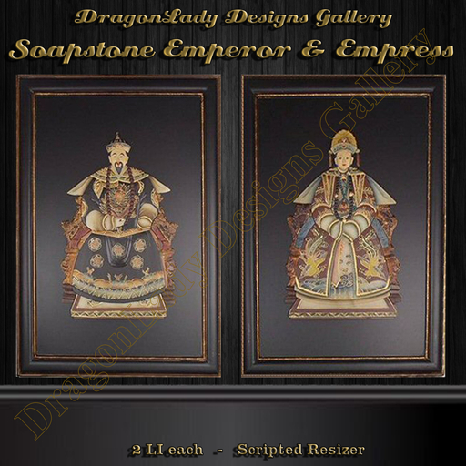 Soapstone Emperor & Empress