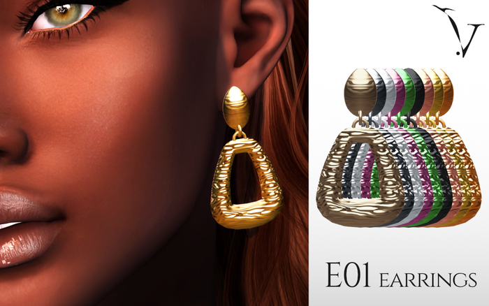 veyard E01 metal earings - FATPACK