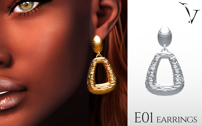 veyard E01 metal earings - silver