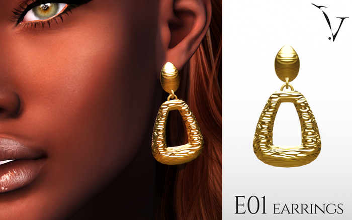 veyard E01 metal earings - gold
