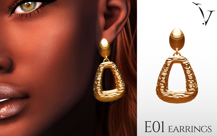 veyard E01 metal earings - copper