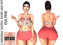 [ AKBARMA ] KUPRA  SHORT AND TOP EVA PINK