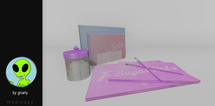 A gnarly mini set of beauty clutter - Purple