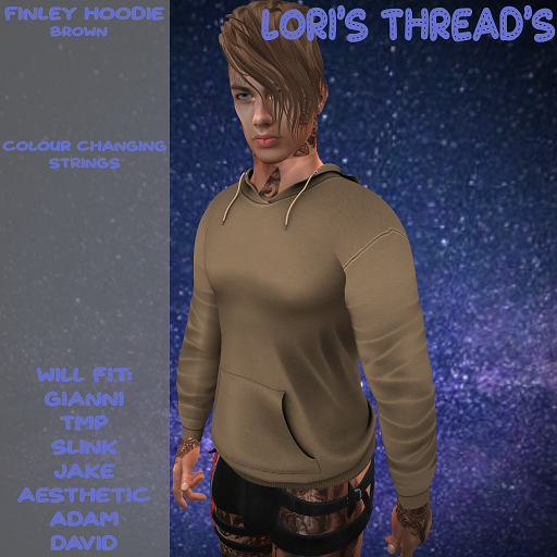 [L.T] Finley Hoodie - Plain- Brown (ADD ME)