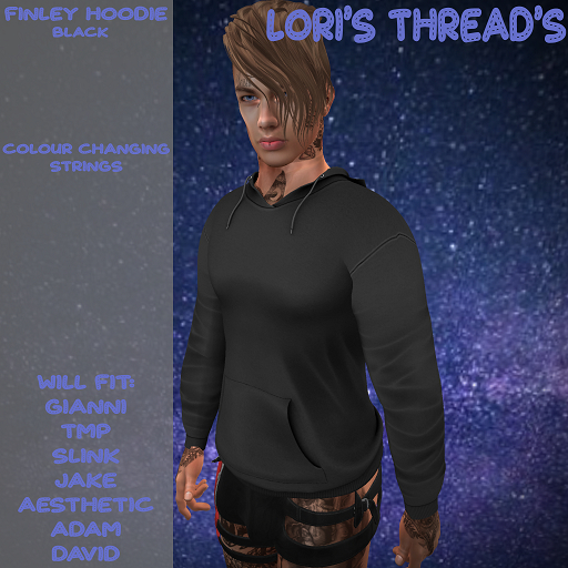 [L.T] Finley Hoodie - Plain- Black (ADD ME)